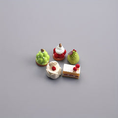 Mini Snack Cake Food Play Snack Model for Playing House Dollhouse Simulation
