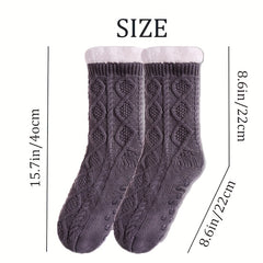 Cozy Fleece-Lined Unisex Fuzzy Socks for Winter Sleep & Daily Wear
