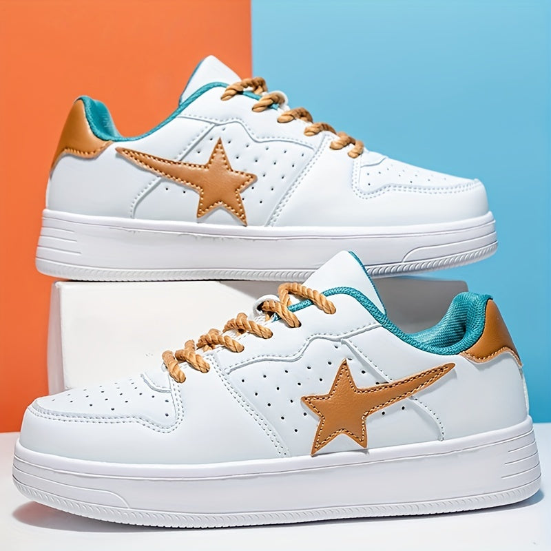 Men's Lace Up Star Skate Shoes Breathable