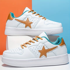 Men's Lace Up Star Skate Shoes Breathable