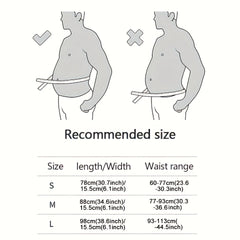 Adjustable Waist Support Belt for Men - Ideal for Squatting & Weightlifting