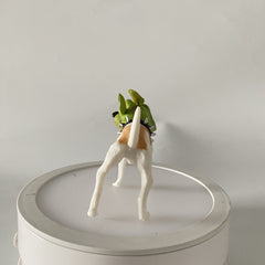 Game-Inspired Animal Model Figure & Green Dog Art Decor