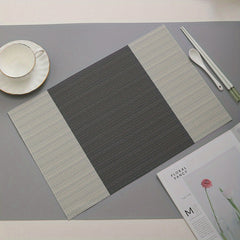 Set of 6 Teslin Placemats Washable Reusable Anti-fouling Table Mats