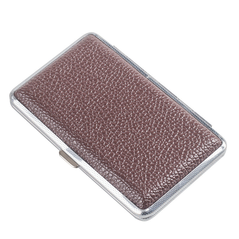 110mm Leather Cigarette Case Portable Compression Resistant