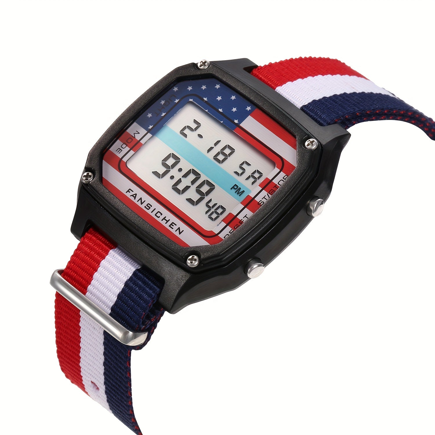 Kids' Digital Watch with Nylon Band and Alarm Clock