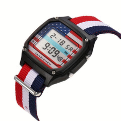 Kids' Digital Watch with Nylon Band and Alarm Clock