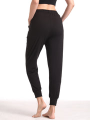 Women's Hollow Loose Yoga Running Trousers Breathable Sports Fitness Pants