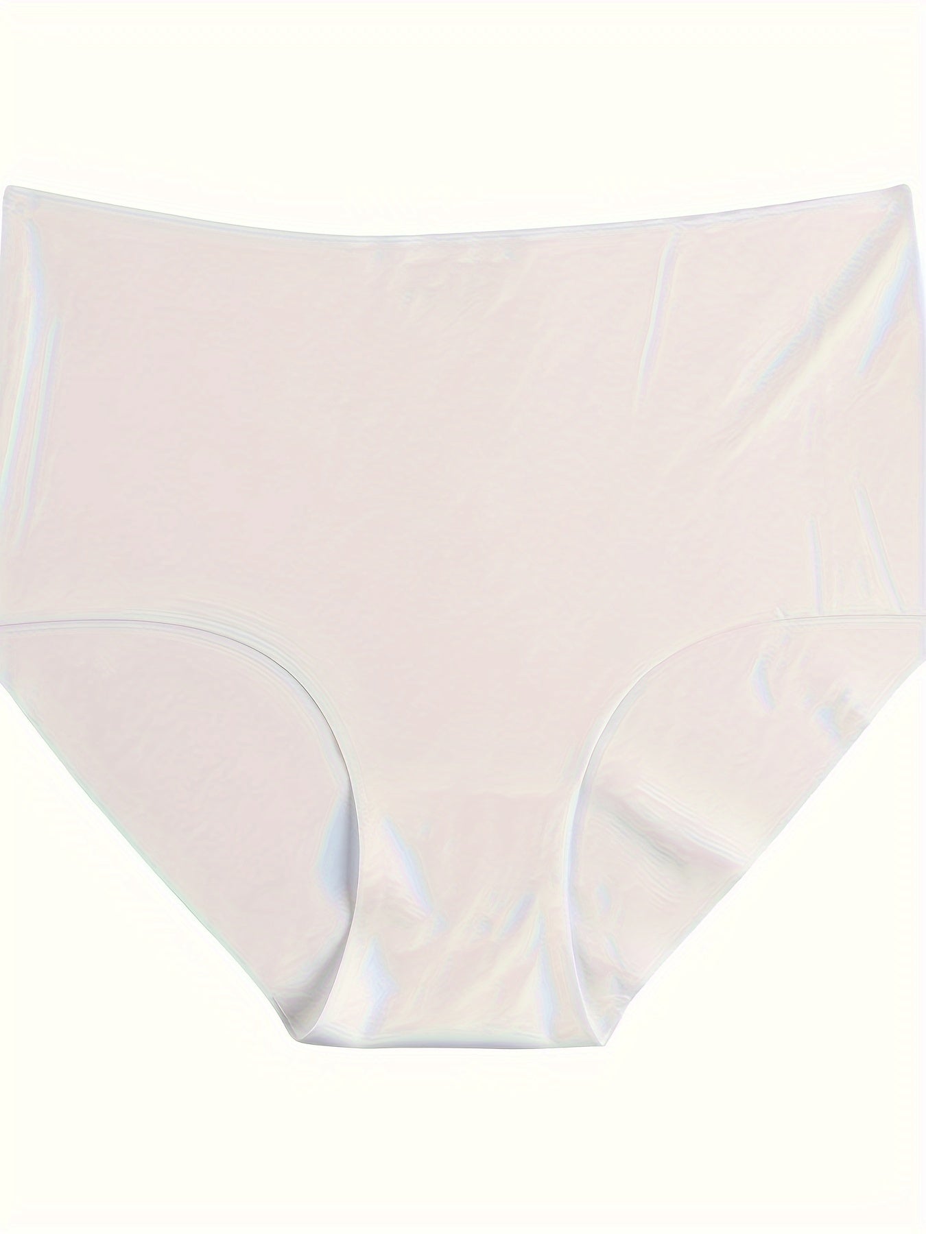 3pcs Seamless Solid Briefs Stretchy Intimates Panties