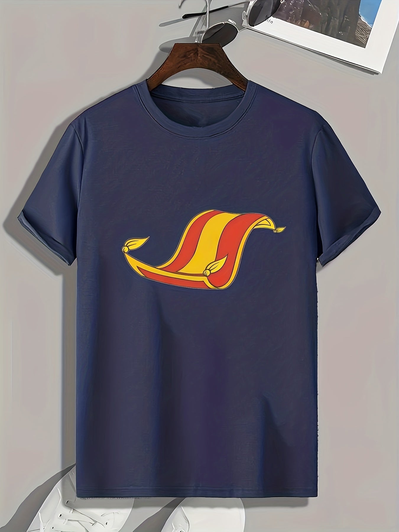 Blanket Print Men's Graphic Tee Summer Casual Comfy T-shirt