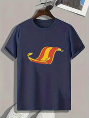 Blanket Print Men's Graphic Tee Summer Casual Comfy T-shirt