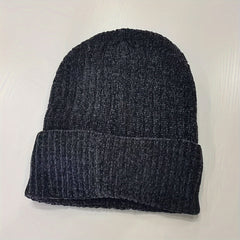 Winter Velvet Knitted Hat with Ear Protection for Outdoor Cycling Skiing
