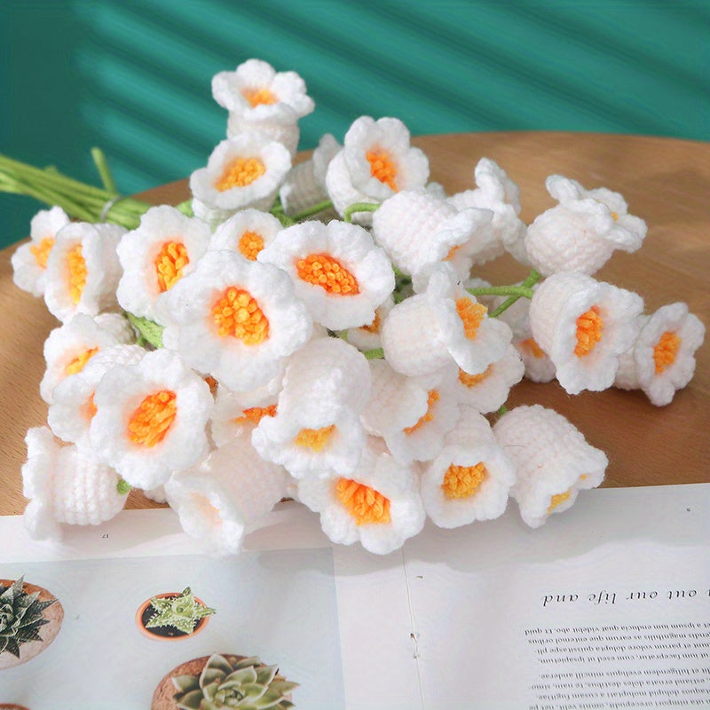 Crochet Wool Lily Of The Valley Flower Handicraft