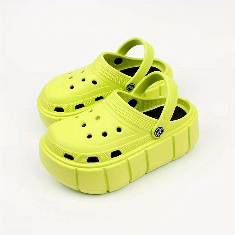 Women's Closed Toe Slip On Platform Clogs Comfortable Shoes