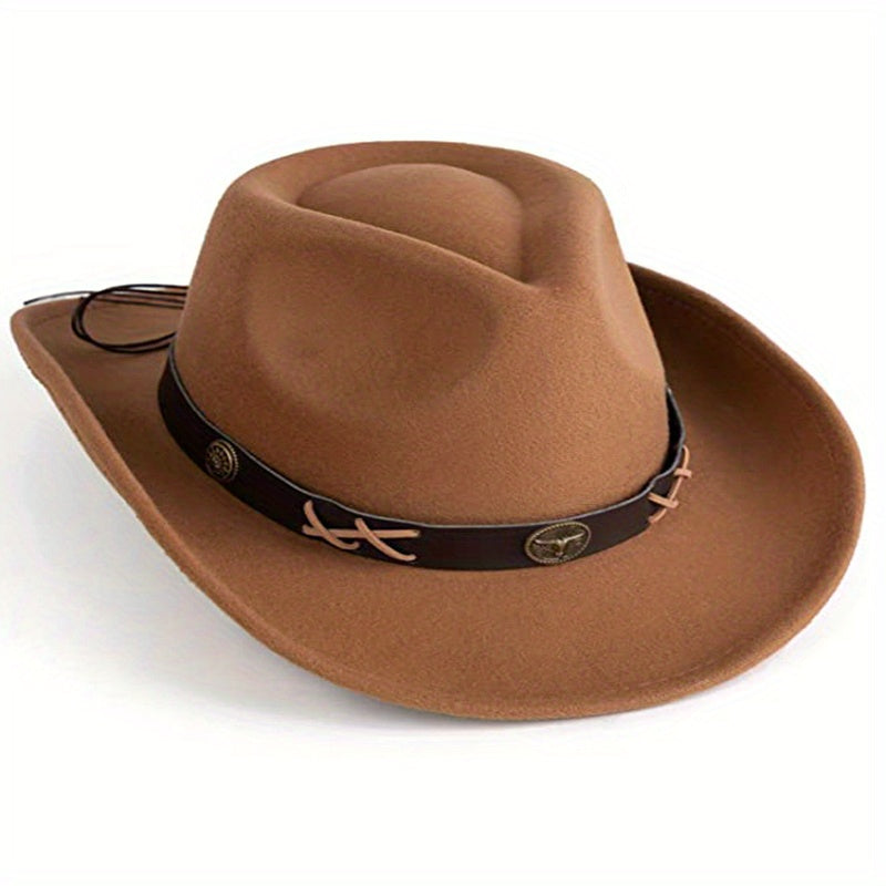 Stylish Unisex Cowboy Hat with UV Protection