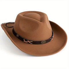 Stylish Unisex Cowboy Hat with UV Protection