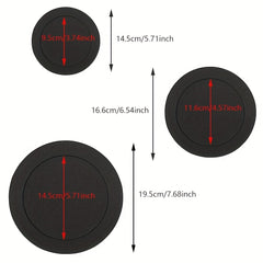 2pcs Speaker Gasket Sound Insulation Ring Bass Door Trim Self Adhesive DIY