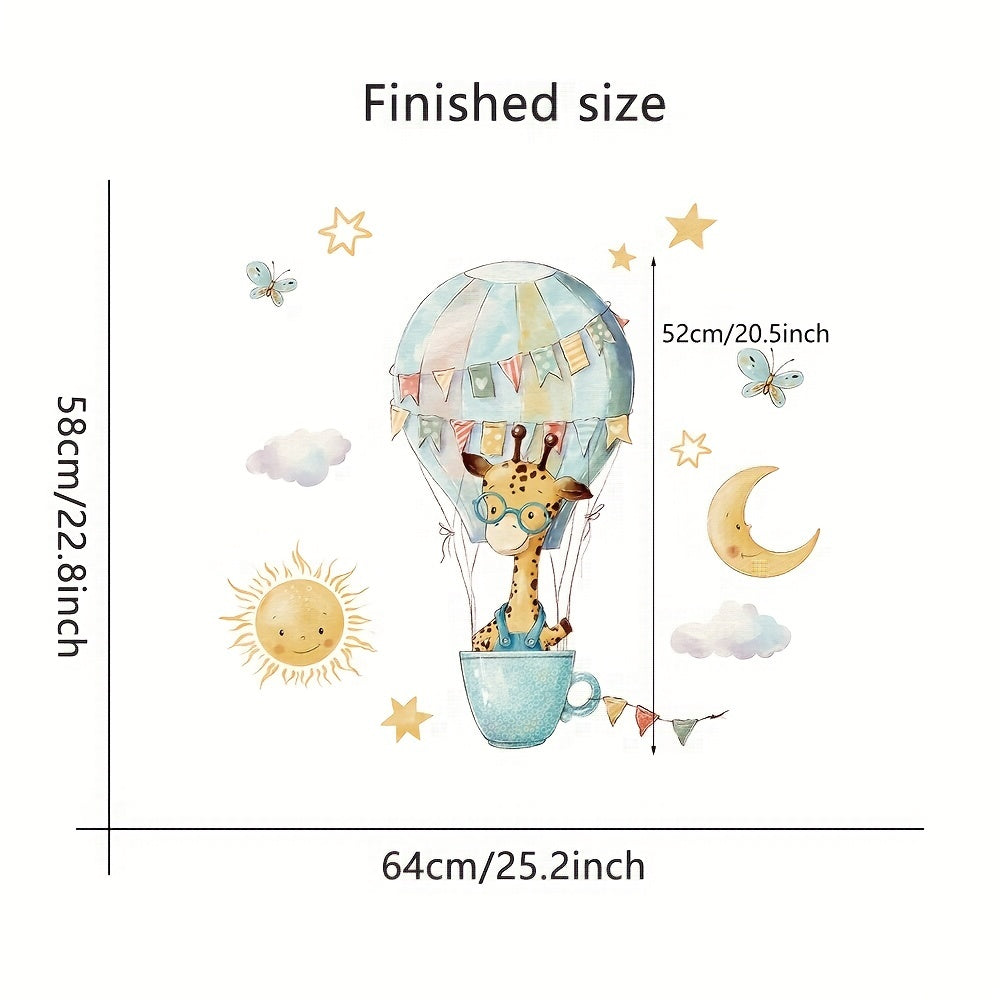 Cartoon Animals Wall Stickers Baby Room Decor