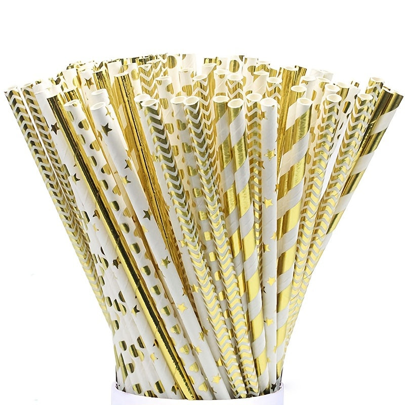 25pcs American Football Disposable Paper Straws
