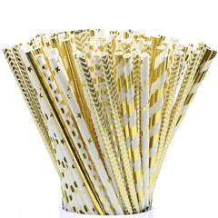 25pcs American Football Disposable Paper Straws