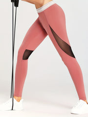 High Waist Butt Lifting Mesh Yoga Leggings