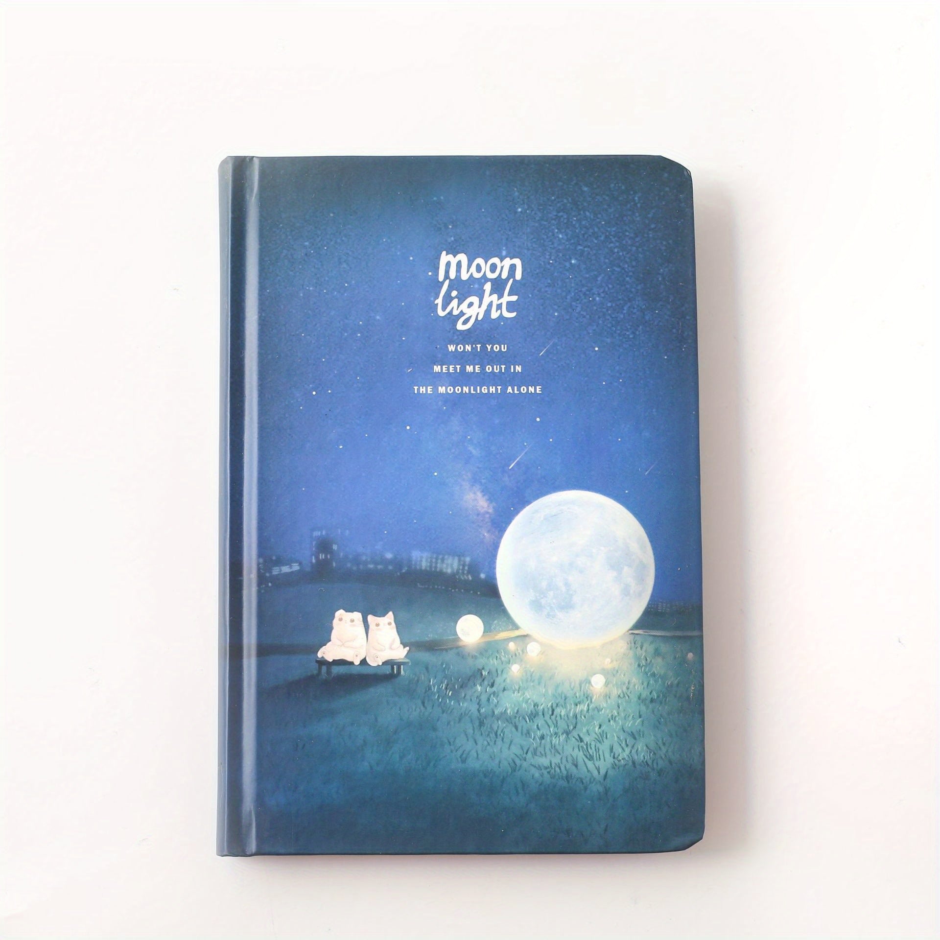 96 Sheets Moon Night Diary Book A5 Journal Nightlight DIY Notebook