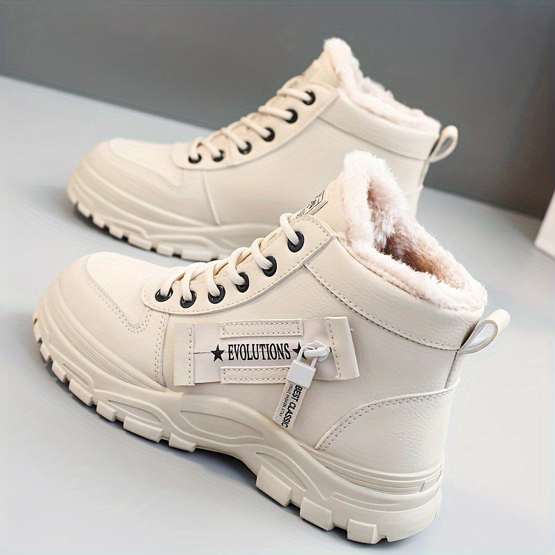Women's Fleece Lined Snow Boots Anti-slip Warm Ankle Boots