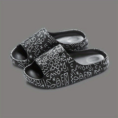 Men's Thick Slip On Slides Casual Slippers - Assorted Colors