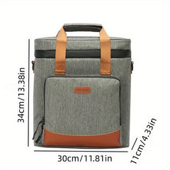 Thickened Thermal Insulation Bag for Wine, Portable Waterproof Zipper Bag