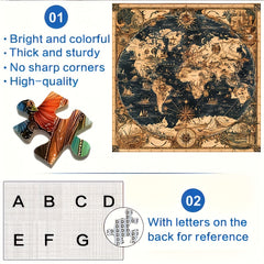 Ancient World Map Puzzle for Adults
