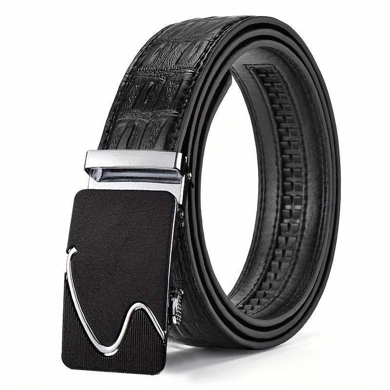 Men's Business Automatic Buckle Belt for Formal Suit Pants