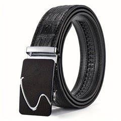 Men's Business Automatic Buckle Belt for Formal Suit Pants