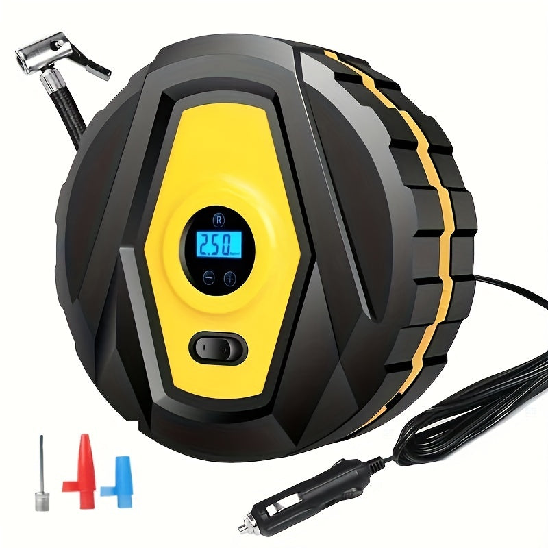 Portable 12V Car Tire Inflator Pump for Sedans - Quick & Easy to Use