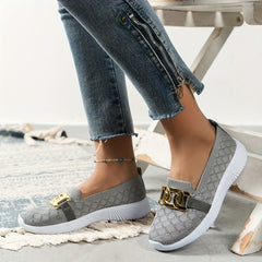 Women's Lightweight Walking Shoes Low Top Sport Flat Shoes