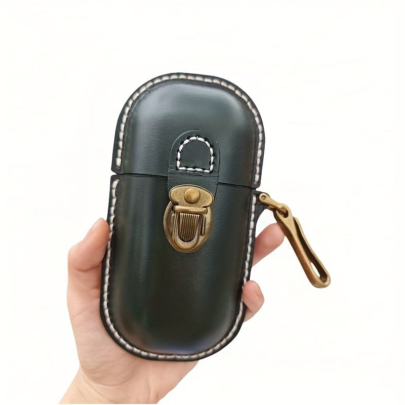 Vintage Style Leather Wallet & Glasses Case Organizer