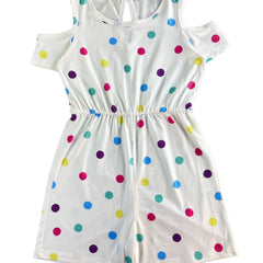 Toddler Girls Polka Dot Rompers For Beach Vacation