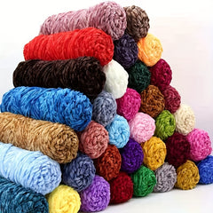 4pc Velvet Yarn for Hand Knitting Crocheting Violent Bear Doll 100g pc
