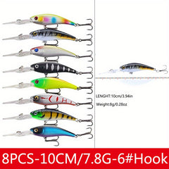 15pcs Crankbaits Fishing Lures Set for Pike Bass Trout Trolling Casting