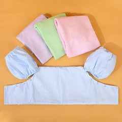 Toddler Kids Gingham Seersucker Flotation Device Cover Baby Swim Puddle Jumper
