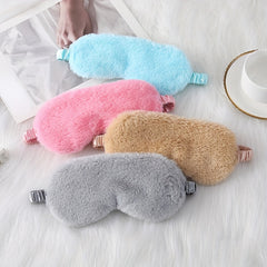 Soft Plush Eye Mask for Comfortable Sleep