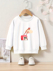 Funny Painting Graphic Sweatshirt Kids Clothes Christmas Gift