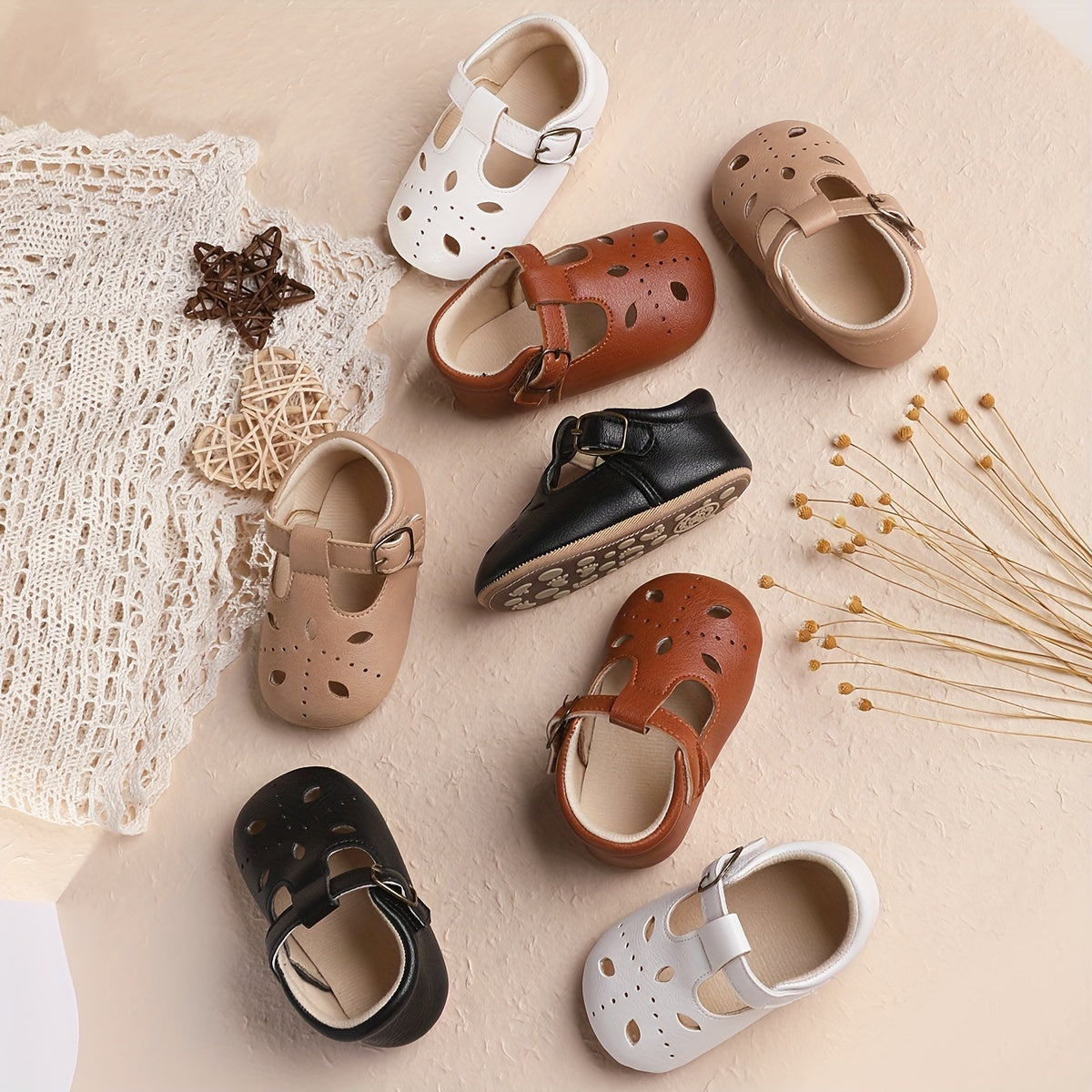 Solid Sandals For Baby Girls Non-slip Walking Shoes
