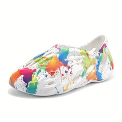 Women's Tie Dye Sandals Round Toe Casual Summer Shoes