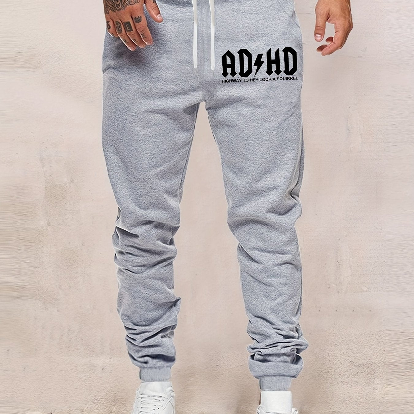 Men's Drawstring Sweatpants Comfy Jogger Pants