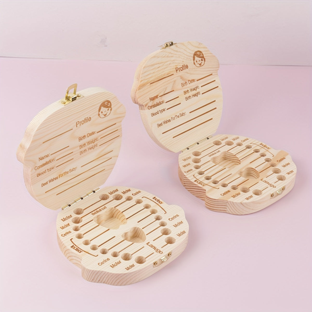 Child Tooth Box Teeth Collection Fetal Hair Storage