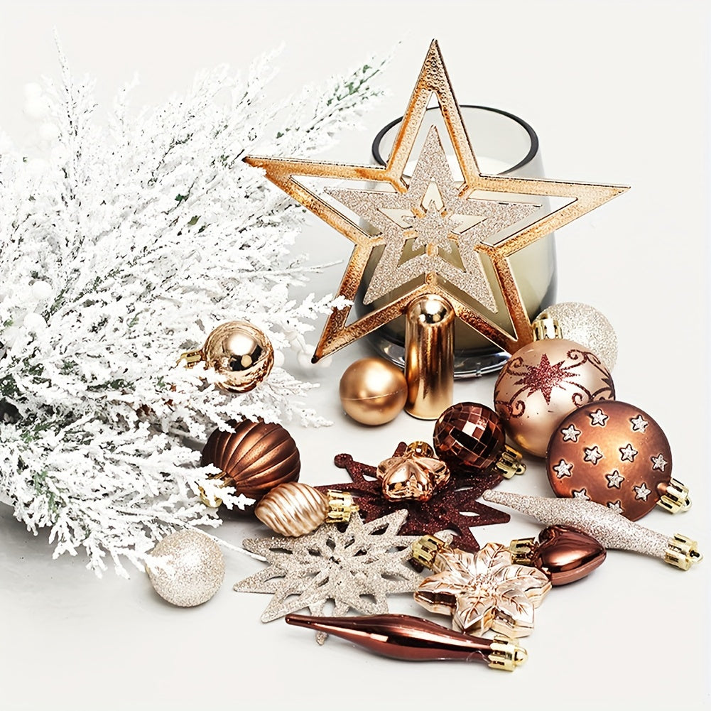 58pcs Christmas Balls Ornaments Xmas Tree Decoration Gift Balls