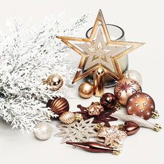 58pcs Christmas Balls Ornaments Xmas Tree Decoration Gift Balls