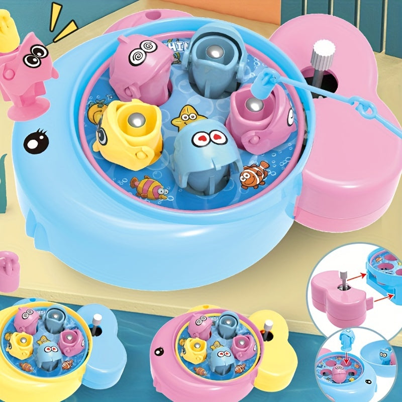 Mini Fishing Plate Puzzle Wind Up Toys On Chain Fishing Plate Toys