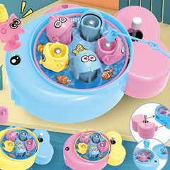Mini Fishing Plate Puzzle Wind Up Toys On Chain Fishing Plate Toys