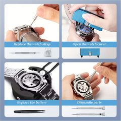 Watch Repair Tool Kit Watch Case Opener Back Remover Holder 26pcs