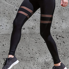 Contrast Mesh High Rise Leggings